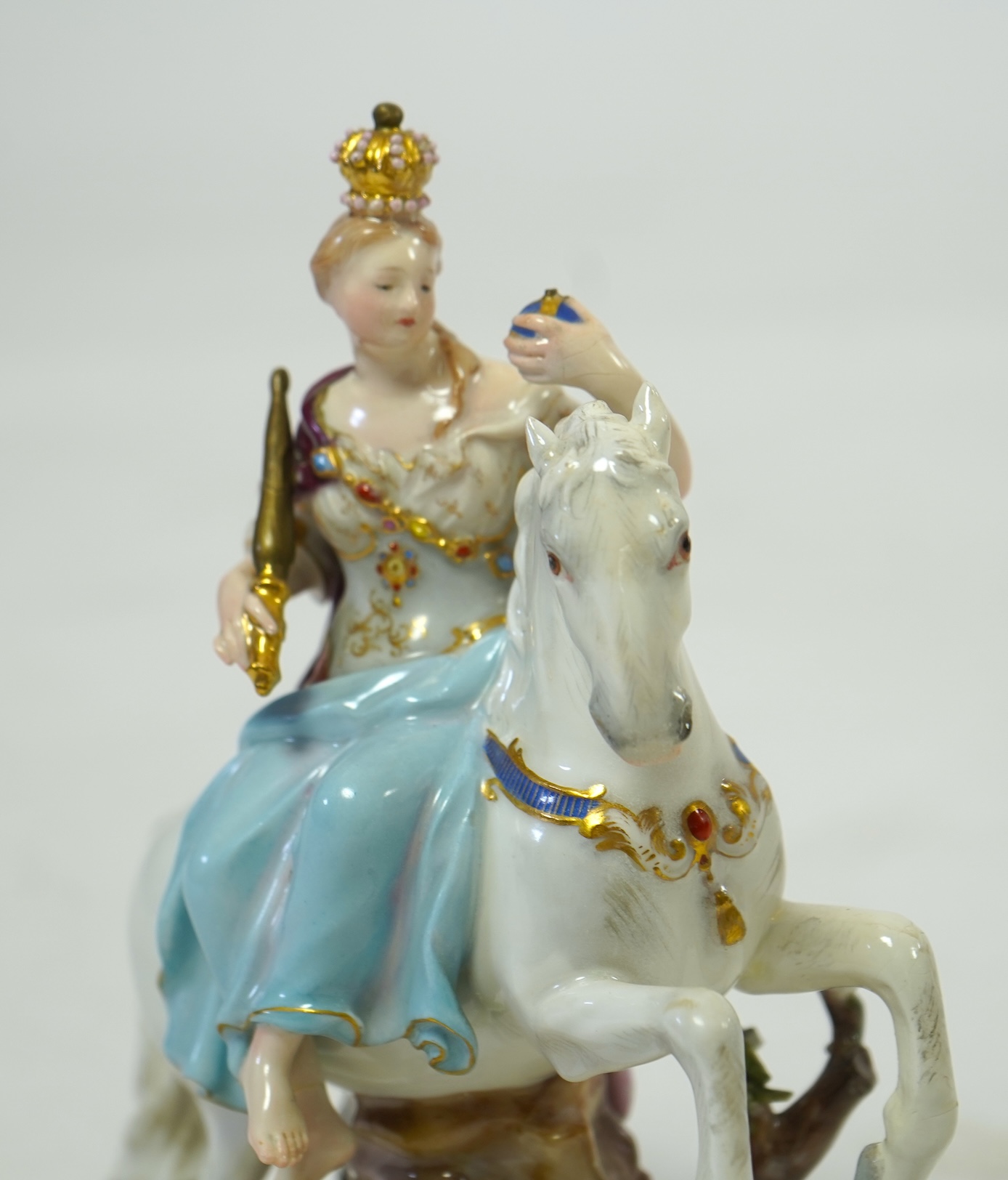 A Meissen porcelain figure of Catherine The Great, late 19th century